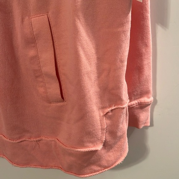 NWT Wonderly Studio Pink Peony Adore Texture Hooded Sweatshirt - Picture 4 of 16